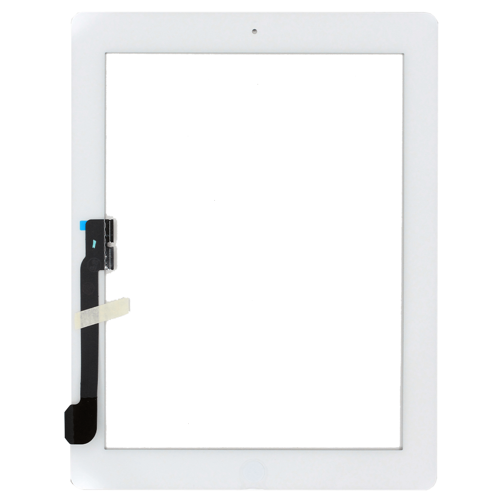 Digitiser With Home Button & Membrane For Apple iPad 3 iPad 4 White